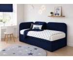 Eckbett 100x200 cm, Seitenblende und Kopfteil abgerundet, OLIVIA 3R