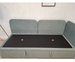Eckbett 100x200 cm, Seitenblende und Kopfteil abgerundet, OLIVIA 3R