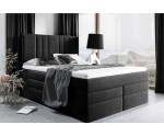 Doppelbett 180x200 cm, Boxspringbett mit 2 Matratzen, 2 Bettkästen, niedriges Kopfteil auf Wunsch, MAGNUS 22B