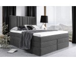 Doppelbett 180x200 cm, Boxspringbett mit 2 Matratzen, 2 Bettkästen, niedriges Kopfteil auf Wunsch, MAGNUS 22B