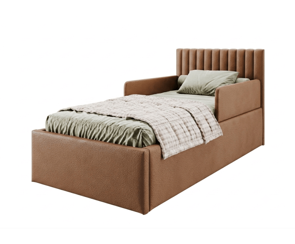 Seniorenbett 100x200 cm mit verstellbarem Lattenrost, individuell anpassbar per Fernbedienung, 2x RAUSFSALLSCHUTZ, BARTEK SEB