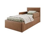Seniorenbett 100x200 cm mit verstellbarem Lattenrost, individuell anpassbar per Fernbedienung, 2x RAUSFSALLSCHUTZ, BARTEK SEB