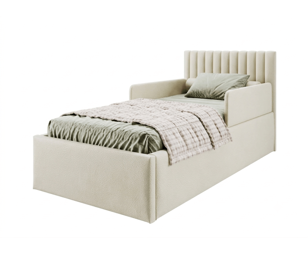 Funktionsbett 120x200 cm mit individuell verstellbarem Lattenrost per Fernbedienung, 2x RAUSFSALLSCHUTZ, BARTEK SEB
