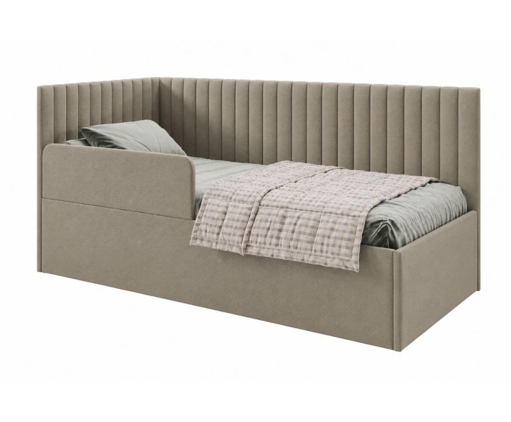 Bequemes Bett 100x200 cm für Senioren universal mit verstellbarem Lattenrost per Fernbedienung und RAUSFALLSCHUTZ, CARLOS SEB