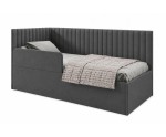 Bequemes Bett 100x200 cm für Senioren universal mit verstellbarem Lattenrost per Fernbedienung und RAUSFALLSCHUTZ, CARLOS SEB