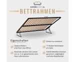 Bequemes Singlebett 120x200 cm, Polsterbett mit Bettkasten und Lattenrost, Einzelbett für Jugendliche, MARIO SM 06
