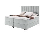 Bequemes Boxspringbett 180x200 cm für Schlafzimmer, Doppelbett, Ehebett mit Bettkasten, BARCELONA 1M