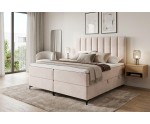 PREMIUM-Boxspringbett in Überlänge 200x220 cm für Schlafzimmer, Komfortgröße, Ehebett mit Bettkasten, BARCELONA 1M