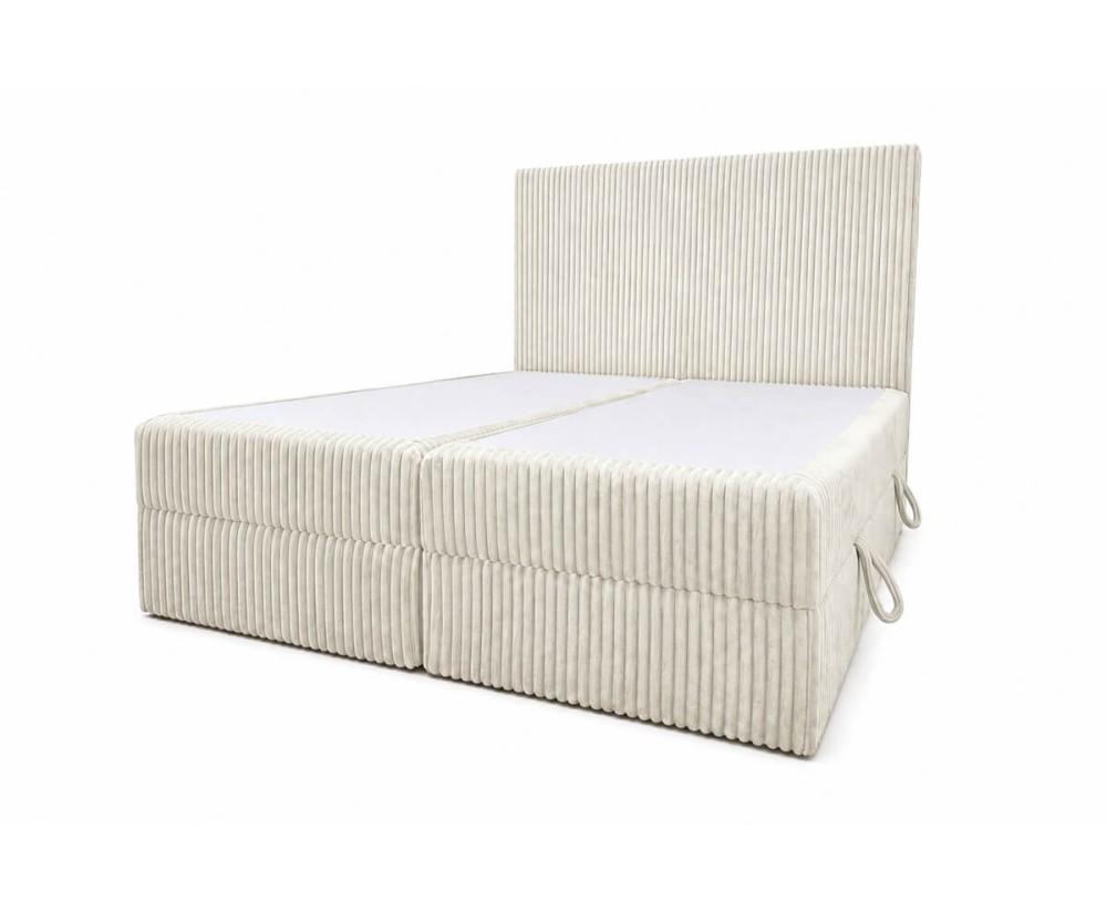Boxspringbett 140x200 cm mit Cordbezug, Bettkasten und Matratze, Schlafzimmerbett NEAPOL 1M Boxspringbett 140x200 cm mit Cordbezug, Bettkasten und Matratze, Schlafzimmerbett NEAPOL 1M