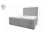 Boxspringbett 140x200 cm mit Cordbezug, Bettkasten und Matratze, Schlafzimmerbett NEAPOL 1M Boxspringbett 140x200 cm mit Cordbezug, Bettkasten und Matratze, Schlafzimmerbett NEAPOL 1M