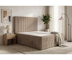 Boxspringbett 140x200 cm mit Cordbezug, Bettkasten und Matratze, Schlafzimmerbett NEAPOL 1M Boxspringbett 140x200 cm mit Cordbezug, Bettkasten und Matratze, Schlafzimmerbett NEAPOL 1M