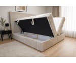 Komfortables Doppelbett 180x200 cm mit 2 Bettkästen und Cordbezug, Matratze zur Wahl, Boxspringbett NEAPOL 1M Komfortables Doppelbett 180x200 cm mit 2 Bettkästen und Cordbezug, Matratze zur Wahl, Boxspringbett NEAPOL 1M