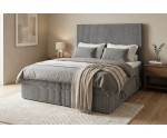 Komfortables Doppelbett 180x200 cm mit 2 Bettkästen und Cordbezug, Matratze zur Wahl, Boxspringbett NEAPOL 1M Komfortables Doppelbett 180x200 cm mit 2 Bettkästen und Cordbezug, Matratze zur Wahl, Boxspringbett NEAPOL 1M