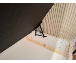 Großes Schlafzimmerbett 200x200 cm mit 2 Bettkästen und Cordbezug, Matratze zur Wahl, Kontinentalbett NEAPOL 1M