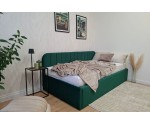 Kinderbett 90x200 mit ausziehbarem Bett, zwei Schlafplätze und Bettkasten, Polsterbett ALVIN 05 MN