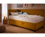 Teenagerbett 80x200 cm mit Bettkasten und Seitenteilen, Polsterbett ANABELLA 1R