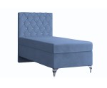 Boxspringbett, Einzelbett, Kopfteil gesteppt mit Kristallen, CRYSTAL