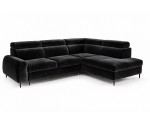 Modernes Ecksofa mit Schlaffunktion und Bettkasten, einstellbare Kopfteile, Ottomane rechts, TRIVIO N7 Modernes Ecksofa mit Schlaffunktion und Bettkasten, einstellbare Kopfteile, Ottomane rechts, TRIVIO N7