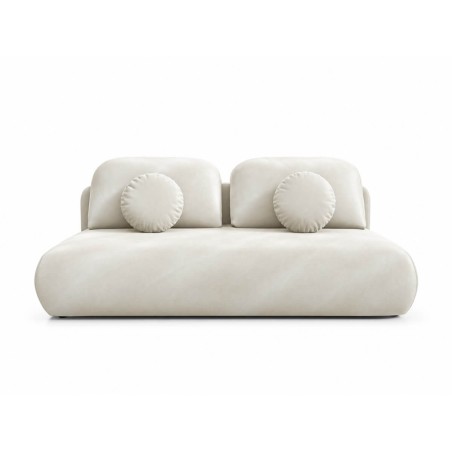 Schlafcouch mit Rückenkissen, 3-Sitzer-Sofa mit Schlaffunktion und Bettkasten, TRIVIO K16