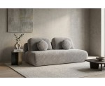 Schlafcouch mit Rückenkissen, 3-Sitzer-Sofa mit Schlaffunktion und Bettkasten, TRIVIO K16