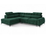 Modernes Ecksofa mit Schlaffunktion und Bettkasten, einstellbare Kopfteile, TRIVIO N1