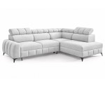 Modernes Ecksofa mit Schlaffunktion und Bettkasten, einstellbare Kopfteile, TRIVIO N1