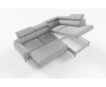 Modernes Ecksofa mit Schlaffunktion und Bettkasten, einstellbare Kopfteile, TRIVIO N1
