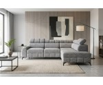 Modernes Ecksofa mit Schlaffunktion und Bettkasten, einstellbare Kopfteile, TRIVIO N1