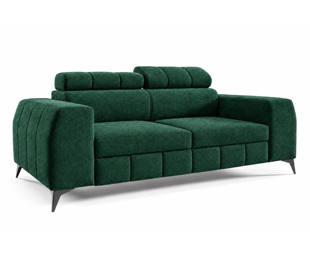 Modernes 2-Sitzer-Sofa ohne Schlaffunktion, verstellbare Kopfteile, TRIVIO K8