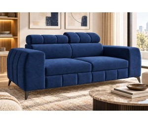 Modernes 2-Sitzer-Sofa ohne Schlaffunktion, verstellbare Kopfteile, TRIVIO K8