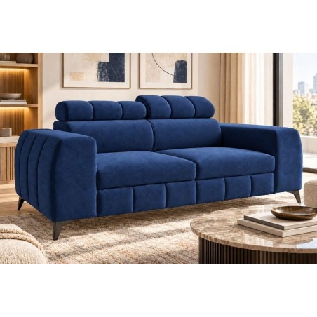 Modernes 2-Sitzer-Sofa ohne Schlaffunktion, verstellbare Kopfteile, TRIVIO K8