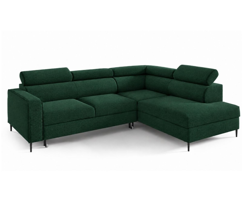 Ecksofa mit Schlaffunktion und Bettkasten, einstellbare Kopfteile, TRIVIO N6 Ecksofa mit Schlaffunktion und Bettkasten, einstellbare Kopfteile, TRIVIO N6