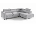Ecksofa mit Schlaffunktion und Bettkasten, einstellbare Kopfteile, TRIVIO N6