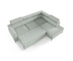 Ecksofa mit Schlaffunktion und Bettkasten, einstellbare Kopfteile, TRIVIO N6