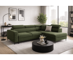 Ecksofa mit Schlaffunktion und Bettkasten, einstellbare Kopfteile, TRIVIO N6