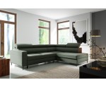 Ecksofa mit Schlaffunktion und Bettkasten, einstellbare Kopfteile, TRIVIO N6