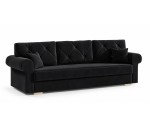 Elegantes 3-Sitzer-Sofa, Couch mit Schlaffunktion und Bettkasten, TRIVIO K2