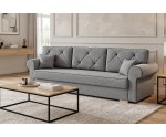 Elegantes 3-Sitzer-Sofa, Couch mit Schlaffunktion und Bettkasten, TRIVIO K2