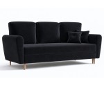 Schlafcouch im skandinavischen Stil mit Bettkasten, 3-Sitzer-Sofa, TRIVIO K3