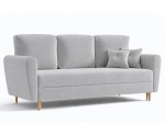 Schlafcouch im skandinavischen Stil mit Bettkasten, 3-Sitzer-Sofa, TRIVIO K3