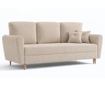 Schlafcouch im skandinavischen Stil mit Bettkasten, 3-Sitzer-Sofa, TRIVIO K3