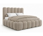 Komfortbett 200x200 cm mit Stauraum und tiefen Nähten, Lattenrost mit Metallrahmen, Bubble Bett SOFTY Komfortbett 200x200 cm mit Stauraum und tiefen Nähten, Lattenrost mit Metallrahmen, Bubble Bett SOFTY
