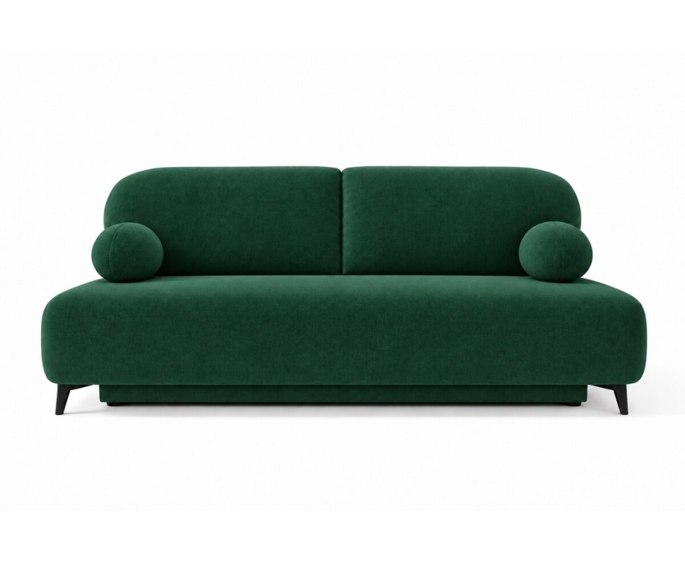 Schlafcouch, 2-Sitzer-Sofa mit Schlaffunktion und Bettkasten, Stoff Boucle, TRIVIO K15 Schlafcouch, 2-Sitzer-Sofa mit Schlaffunktion und Bettkasten, Stoff Boucle, TRIVIO K15