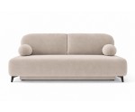 Schlafcouch, 2-Sitzer-Sofa mit Schlaffunktion und Bettkasten, Stoff Boucle, TRIVIO K15