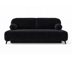 Schlafcouch, 2-Sitzer-Sofa mit Schlaffunktion und Bettkasten, Stoff Boucle, TRIVIO K15