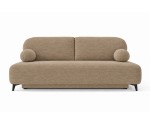 Schlafcouch, 2-Sitzer-Sofa mit Schlaffunktion und Bettkasten, Stoff Boucle, TRIVIO K15