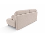 Schlafcouch, 2-Sitzer-Sofa mit Schlaffunktion und Bettkasten, Stoff Boucle, TRIVIO K15