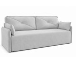 Schlafcouch mit Rückenkissen, 2-Sitzer-Sofa mit Schlaffunktion und Bettkasten, TRIVIO K9