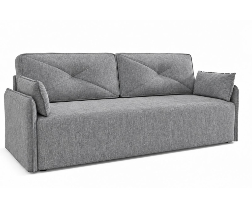 Schlafcouch mit Rückenkissen, 2-Sitzer-Sofa mit Schlaffunktion und Bettkasten, TRIVIO K9