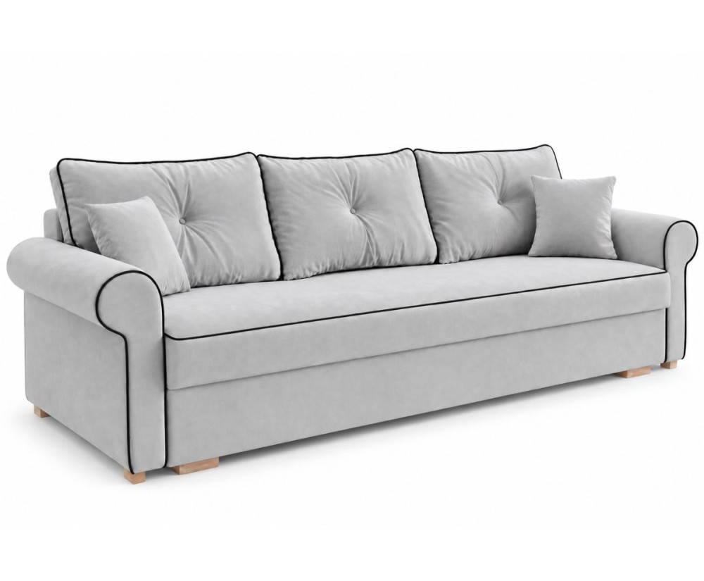 Elegantes 3-Sitzer-Sofa mit Schlaffunktion und Bettkasten, Schlafcouch, TRIVIO K4 Elegantes 3-Sitzer-Sofa mit Schlaffunktion und Bettkasten, Schlafcouch, TRIVIO K4